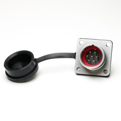 Złącze wielostykowe przemysłowe 7-pinowe M16 Montaż na kołnierzu Gniazdo RS PRO