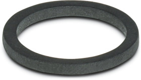 Flat seal, PG7, (W x H) 16 x 2 mm, NBR, black, for IP68, 3241166