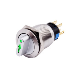 Przełącznik podświetlany LED 9-24V (zielony) 22mm
