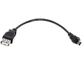 Przewód adapter USB 2.0 High-Speed USB-A - miniUSB-B(5pin) 0,2m 50291