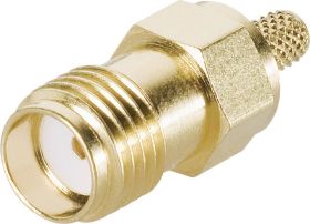 Gniazdo kablowe SMA Telegartner J01151A0491, zaciskane, 50 Ohm