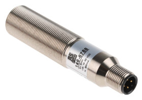 Czujnik zbliżeniowy M18 Pojemnościowy 5 mm RS PRO Wpuszczany 10 → 30 V DC długość 83.5mm Gwintowany