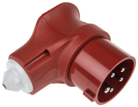 Złącze przemysłowe - zasilające 16A Wtyczka 400 V 3P + N + E Męski MENNEKES Czerwony Montaż na kablu IP44