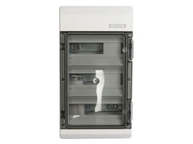 Rozdzielnica natynkowa 36 modułowa 3x12M drzwi transparentne IP54 KV 3536 6100228 HENSEL