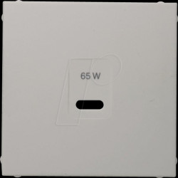 48608989 Centre plate for USB S.1, polar white glossy