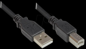 2510-2OFS USB 2.0 male A &gt; male B, black, 1,8m