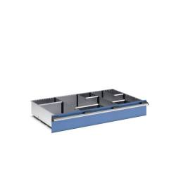 Zestaw przegródek Ściana działowa Srebrny Blacha stalowa for use with Szuflady, Dimensions1050 X 650 X 150mm Bott