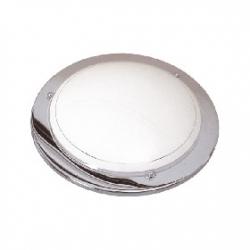 Plafoniera cała, srebrna, chrom,