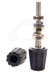 Zacisk laboratoryjny ZL40/BL/ZG40 40A 5mm Bakelit czarny RoHS