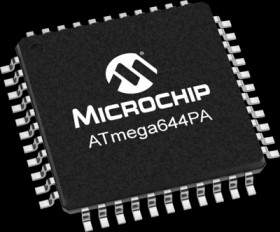 AVR microcontroller, 8 bit, 20 MHz, TQFP-44, ATMEGA644PA-AUR