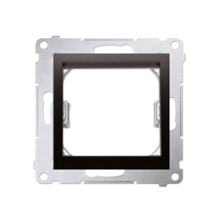 Simon 54 Adapter (przejściówka) na osprzęt standardu 45 × 45 mm czarny mat do gniazd teleinform. Simon Connect DA45.01/49