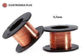 DRUT NAWOJOWY POJEDYNCZO EMALIOWANY 0,3mm 0,1kg DNE-0,30-L-GR1