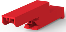 Insulating grommet for 4.75 mm, 2 pole, PA, UL 94V-0, red, 1-174712-7