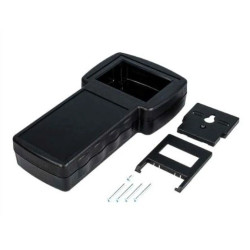 Obudowa do urządzeń przenośnych, IP54, 210 x 110 x 41mm, materiał: ABS, kolor: Czarny, z miejscem na wyświetlacz, z