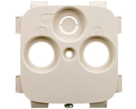 VALENA ALLURE Plakietka gniazda antenoweego tv-rd-sat ( 2-3 otwory, Plakietka do gniazd innych producentów ) kremowy 754806
