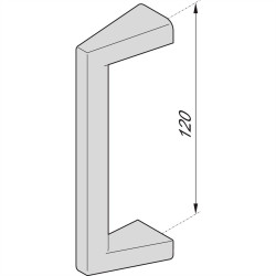 nVent SCHROFF 24566010 Uchwyt dźwigniowy srebrny (metaliczny) 2 szt.