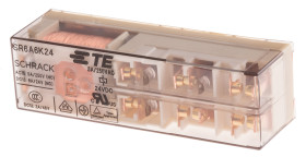 Przekaźnik monostabilny, 6PDT, 24V dc, 800mW, montaż PCB, TE Connectivity SR6