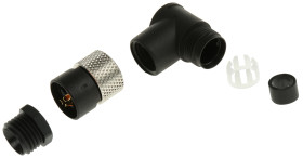 Złącze wielostykowe przemysłowe 3-pinowe M8 Montaż na kablu Gniazdo binder