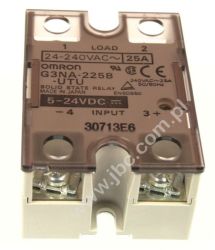 G3NA-225B-UTU DC5-24 Przekaźnik SSR nap. wejściowe 5-24VDC, napięcie robocze 24-240 VAC, prąd 25A, OMRON, G3NA225BUTUDC524
