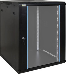 Szafa wisząca RW1566 15U 19 czarna spawana 600x769x600mm 70kg