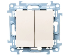 Simon 10 Łącznik świecznikowy 10AX IP44 kremowy CW5B.01/41