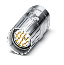 Złącze wielostykowe przemysłowe 12-pinowe M23 Montaż na kablu Wtyczka Phoenix Contact