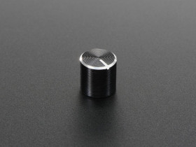 Adafruit Slim Metal Potentiometer Knob - 10mm Diameter x 10mm - T18