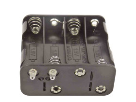 Uchwyt do baterii, x 8, maks. Ø 14.5mm, montaż zatrzaskowy