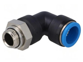 Złączka wtykowa gwintowana,kątowa 90 -0,95-6bar QS -10-80C 186348