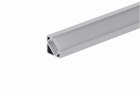 Profil led Corner 1m anodowany z osłoną mleczną MLF