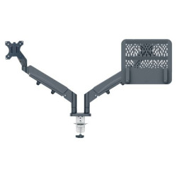 Leitz 65380089 Monitor+Laptop Arm Dark grey Height-adjustable 32 inch