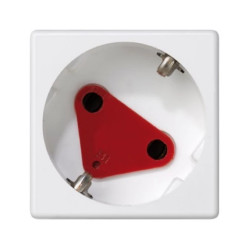 Simon Connect Gniazdo K45 DATA z kluczem schuko 16A/230V szybkozłączki czysta biel KS11/9