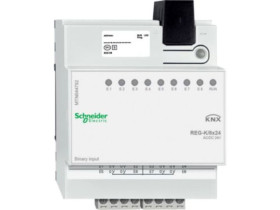 KNX Wejście binarne REG-K 8x 24 V AC/DC 15 mA DC / 6mA AC jasnoszary MTN644792 SCHNEIDER ELECTRIC