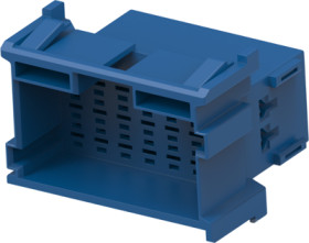 Plug, unequipped, 21 pole, straight, 3 rows, blue, 1-967630-6