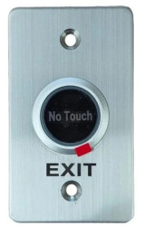 Bezdotykowy przycisk wyjścia otwarcia drzwi Fox W85 hermetyczny IP68 podtynkowy z podświetleniem LED