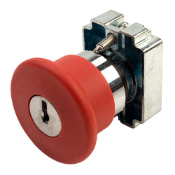 Techna PtecMetMushK40 Emergency Stop Button (Key to Release)