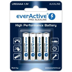 Bateria LR03 (AAA) everActive Pro Alcaline (blister 4 szt.)