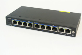 Switch PoE FastEthernet, 10 portów FE, 8xPoE/PoE+, 120W, niezarządzalny, 48 VDC VONT-SP1008/2