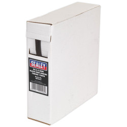 Sealey HST6412 Heat Shrink Tubing Black &#xD8;6.4-3.2mm 12m