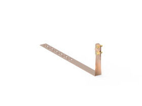 Uchwyt pod dachówkę L-330mm H-100mm miedziany z zaczepami skręcony skręcany 11.2.1/Z/S CU /91103303/