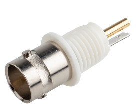 Złącze koncentryczne Montaż na panelu Żeński 75Ω typ złącza Złącze BNC Lutowane