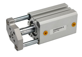 Siłownik z prowadzeniem skok 30mm RS PRO Ø 20mm 74 x 36 x 36mm 74mm