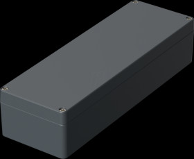 01124000 Aluminium housing, IP66, 360 x 120 x 81 mm