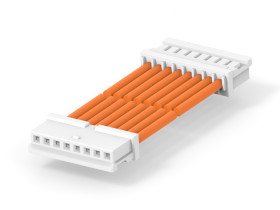 Kabel przewód-płytka, 300 V, raster: 2.5mm, 300mm, Pomarańczowy