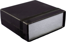 ABS device enclosure, (L x W x H) 250 x 160 x 40 mm, black (RAL 9005), IP54, 1598FSGYPBK