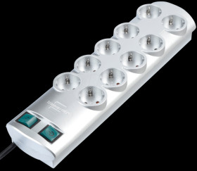 1153390120 10-gang socket outlet, 2 rows, switched, si