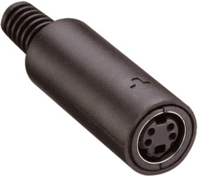 Jack, 6 pole, solder cup, straight, MJ-372/6