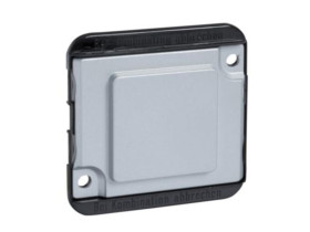 MERTEN WANDALOODPORNY Mechanizm z płytką centralną zaślepki aluminiowy MTN392360 SCHNEIDER ELECTRIC