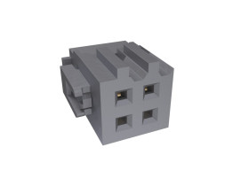 Złącze IDC 4-pinowe 2-rzędowe raster: 2.54mm Żeński Montaż na kablu Amphenol Communications Solutions