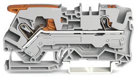 Blok zacisków przelotowych WAGO poziomy: Pojedynczy 20 → 8AWGWciskany zacisk Cage Clamp TOPJOB S, 2106 raster:
